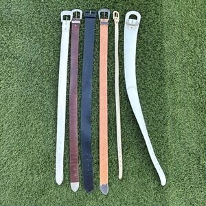 Lot Of 6 Size Medium Vintage Women's Belts Western Lizard Snakeskin Leather